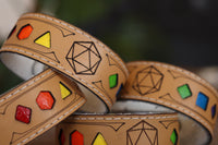 Polyhedral Dice Pride bracelet - Rainbow flag