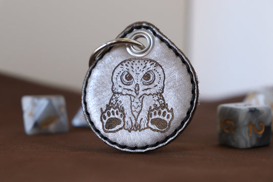 Premium Keychain - Silver Owlbear