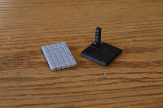 Modular Terrain - Doors (Corner) - Unpainted