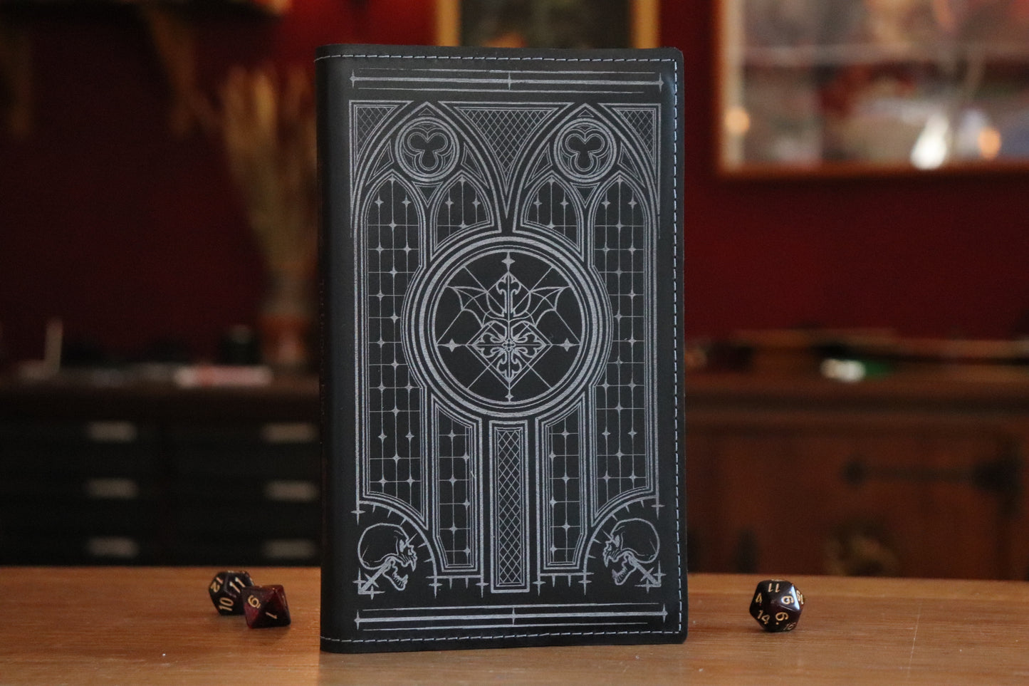 Undead King - black and white inlay sketchbook