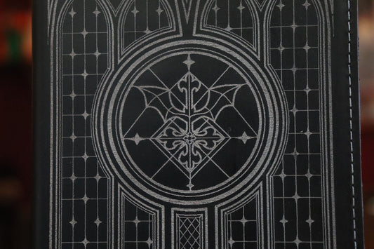 Undead King - black and white inlay sketchbook