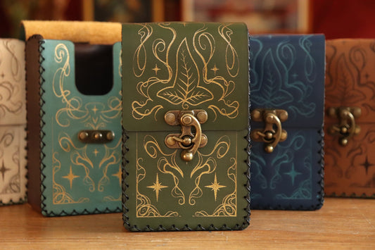 Tarot card pouch - Leaves of Lórien