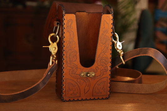 The Garden Witch - brown festival pouch