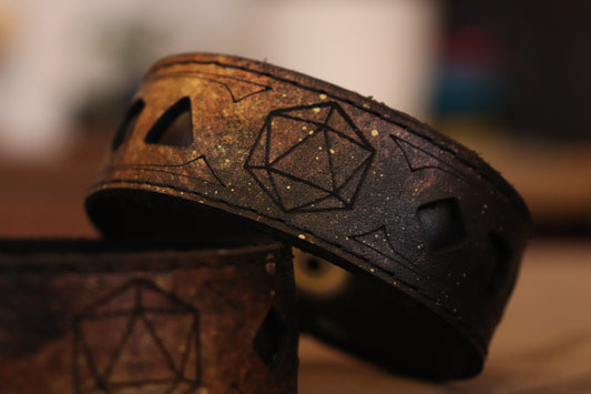 Burning Galaxy D20 bracelet