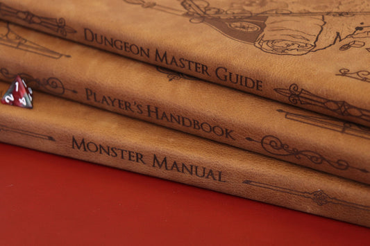 The Core Collection - Player's Handbook, Dungeon Master Guide and Monster Manual covers