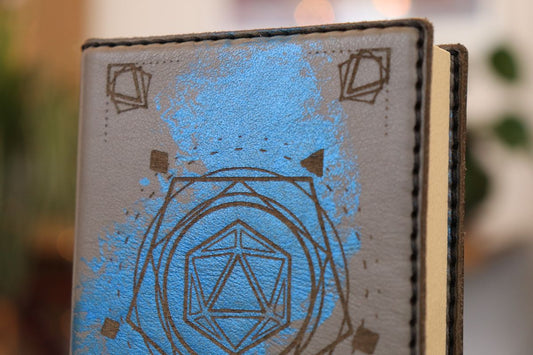 Caster Compendium - Regular, D20 (Grey + Sapphire)