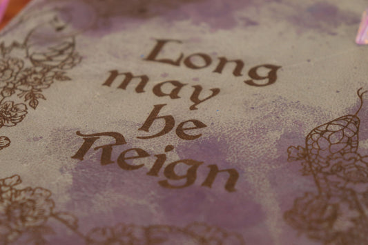 Mollymauk notebook - grey and pearlescent purple