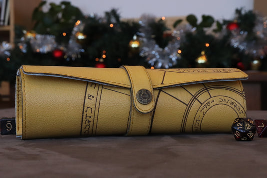 Yellow Conjurer - ready to ship dice scroll