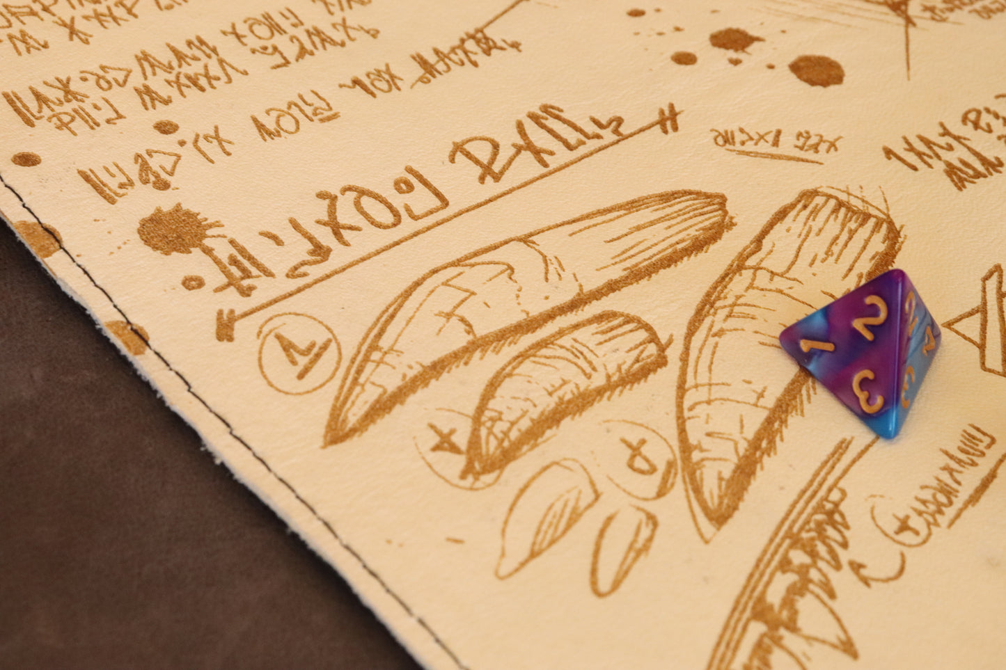 Black Dragon - ready to ship dice scroll