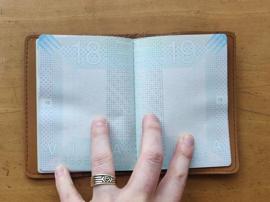 Custom passport sleeve