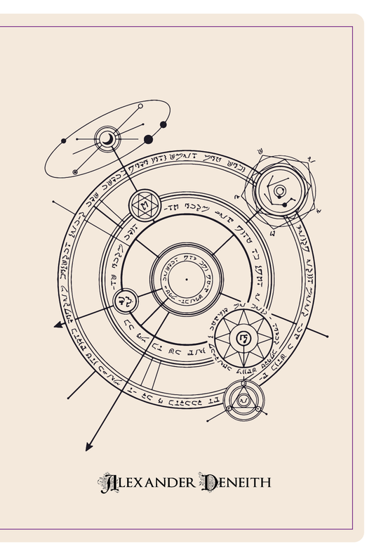 Custom Conjurer Circle A5 notebook for B. Verlez