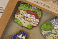 The Cartography Collection - Enamel Pin set