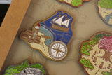 The Cartography Collection - Enamel Pin set