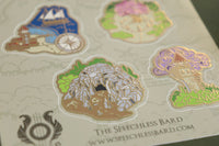 The Cartography Collection - Gilded Sticker Sheet