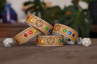 Polyhedral Dice Pride bracelet - Rainbow flag