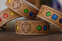 Polyhedral Dice Pride bracelet - Rainbow flag