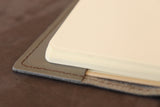 Leather sketchbook 12x12 cm