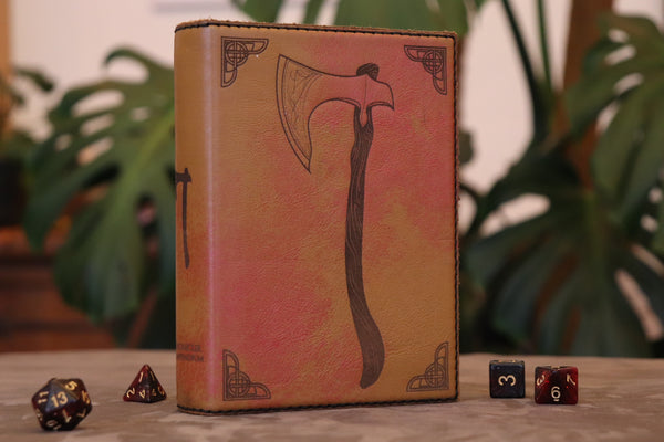 Chronicler Compendium - Barbarian engraving, Brown & Ruby Touch