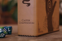 Caster Compendium - Double, Wizard engraving, Brown