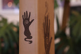 Caster Compendium - Double, Wizard engraving, Brown
