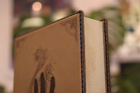 Caster Compendium - Double, Wizard engraving, Brown