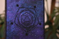 Caster Compendium - Double, D20 engraving, Galaxy