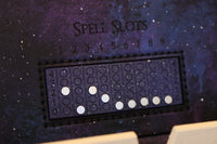 Caster Compendium - Double, D20 engraving, Galaxy