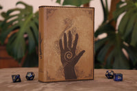 Caster Compendium - Double, Wizard engraving, Brown & Gold Touch