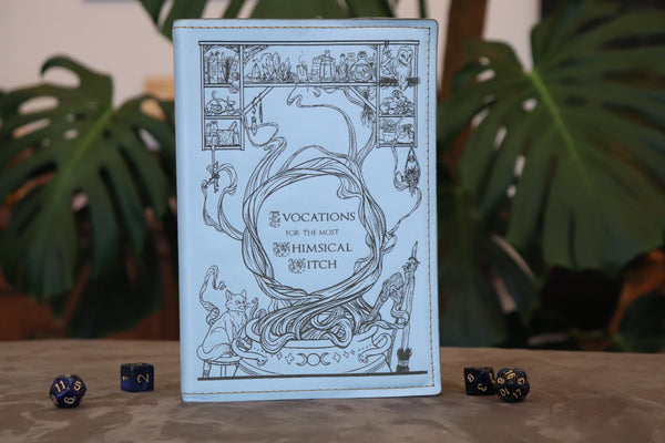A5 Notebook Sleeve - Witch, Blue