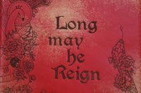 A5 Notebook Sleeve - Mollymauk, Red & Gold Touch
