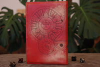 A5 Notebook Sleeve - Mollymauk, Red & Gold Touch