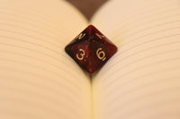 A5 Notebook Sleeve - Mollymauk, Red & Gold Touch