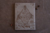 D&D Book Sleeve - Architect, Grey leather, red stitching