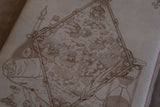 D&D Book Sleeve - Architect, Grey leather, red stitching