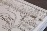 D&D Book Sleeve - Witch, White leather, light blue stitching