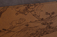 D&D Book Sleeve - Ranger, Brown leather, dark green stitching