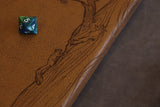 D&D Book Sleeve - Ranger, Brown leather, dark green stitching