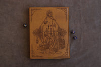 D&D Book Sleeve - Vault, Brown leather, brown stitching