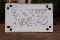 Dice Tray - Map, Yellow bottom