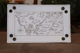 Dice Tray - Map, Yellow bottom