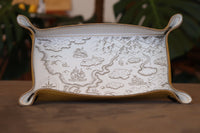 Dice Tray - Map, Yellow bottom
