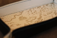 Dice Tray - Map, Black bottom