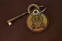Premium Keychain - Emerald & Silver Owlbear Combo