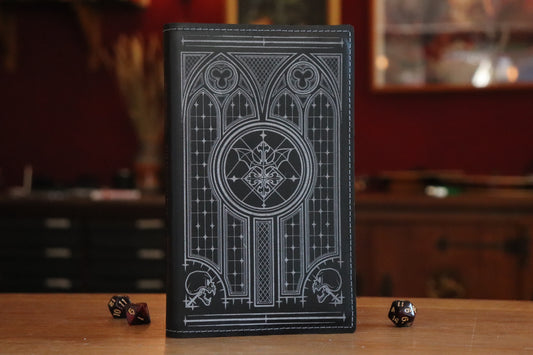Undead King - black and white inlay sketchbook