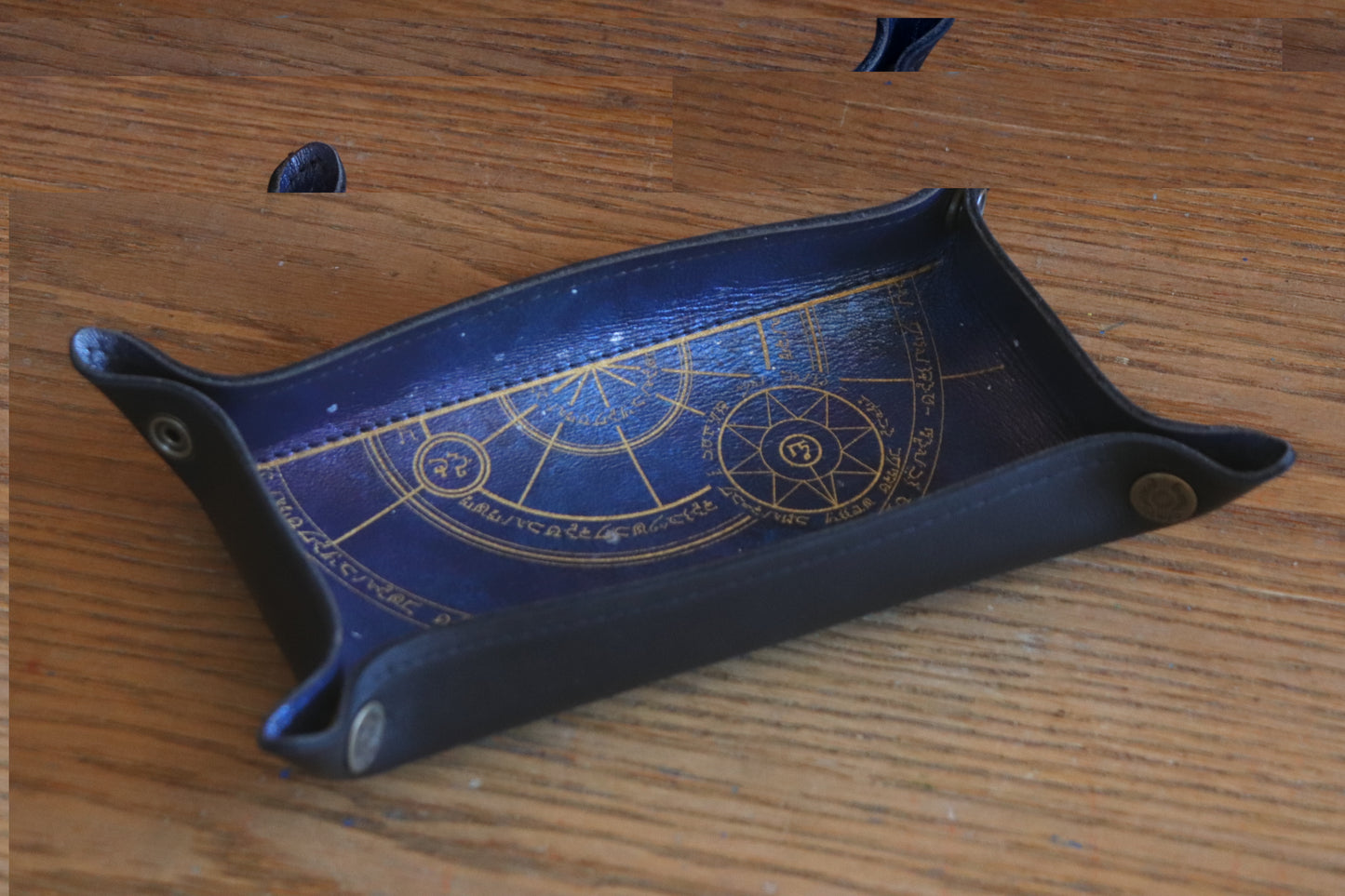 The Conjurer Galaxy in gold - Dice Tray