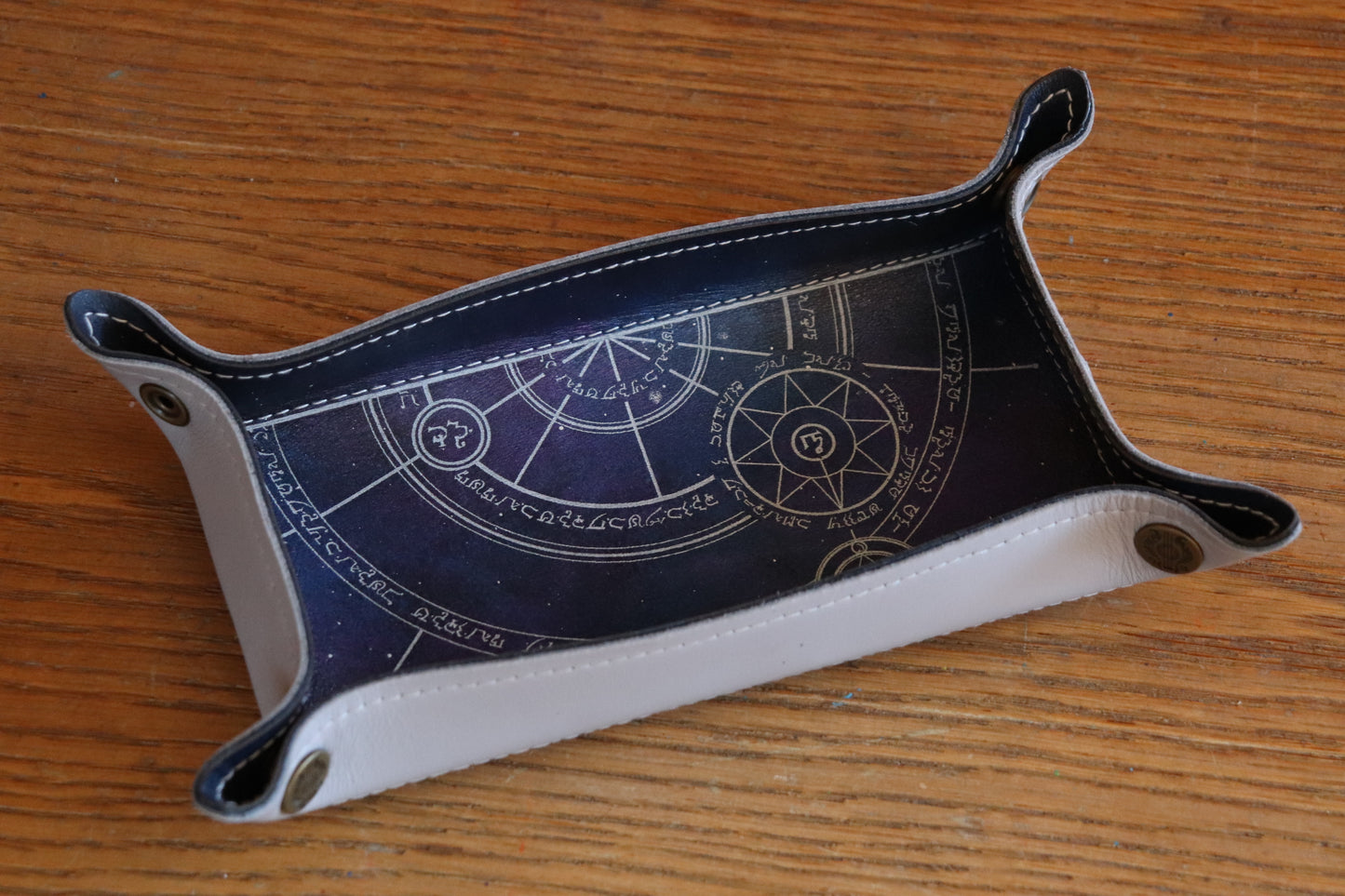 The Conjurer Galaxy in white - Dice Tray