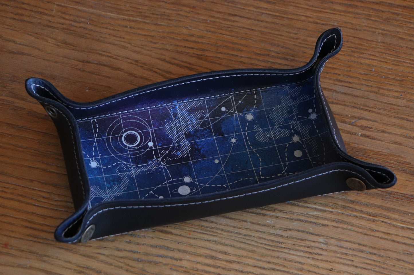 The Galaxy Chart in white - Dice Tray