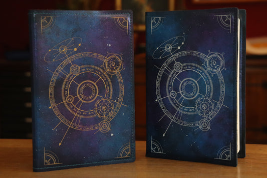 The Conjurer Circle in sparkling Galaxy - A5 notebook