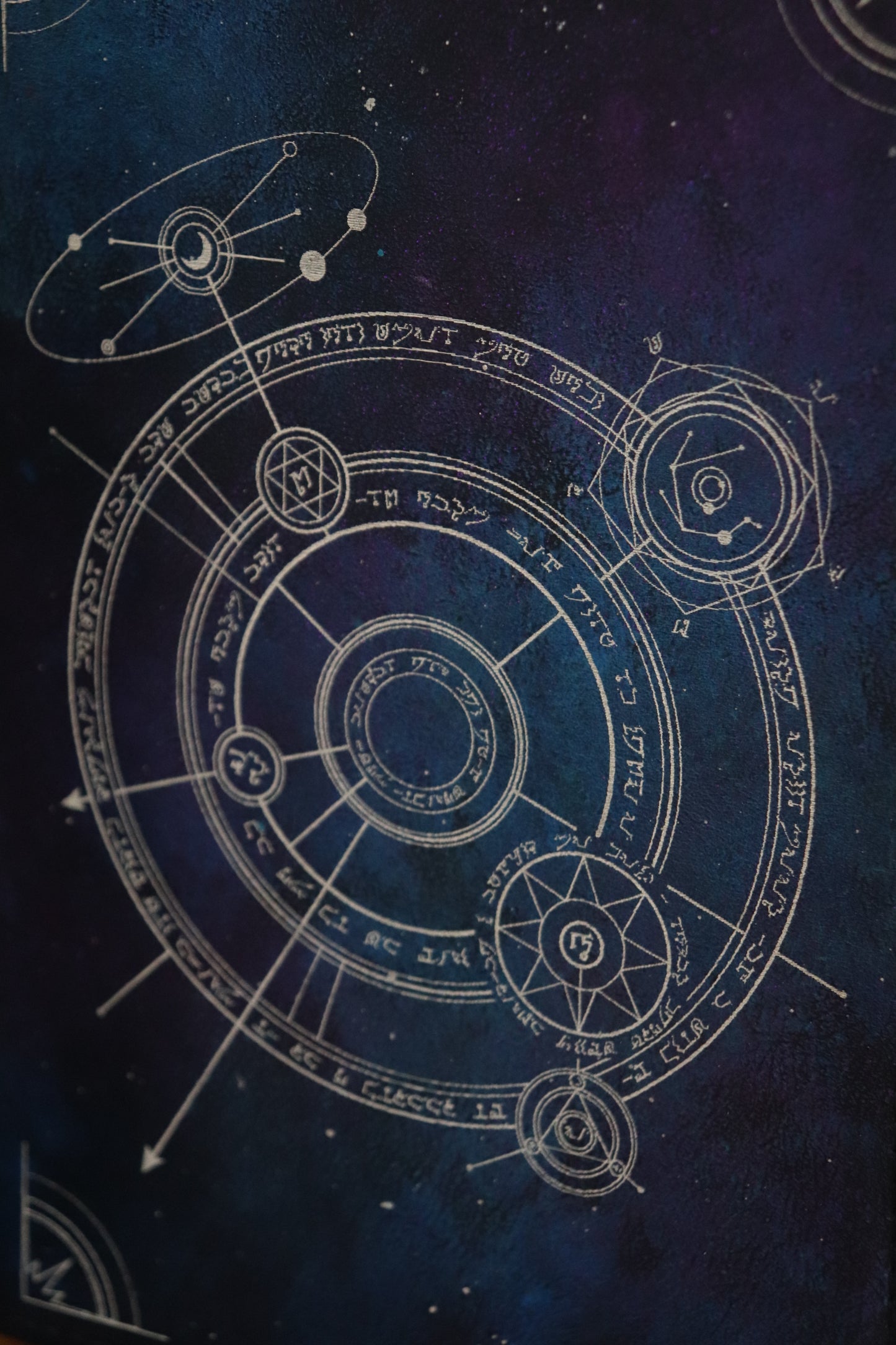 The Conjurer Circle in sparkling Galaxy - A5 notebook