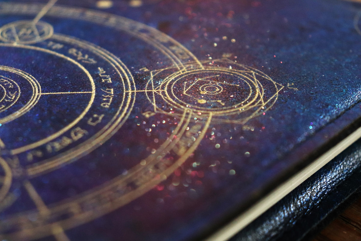 The Conjurer Circle in sparkling Galaxy - A5 notebook